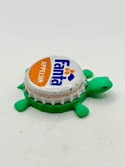Fanta Applesin - Bottle Cap Magnet Turtle Shell Shocked Art