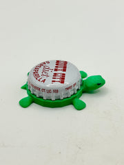 Sioux City Diet Sarsaparilla - Bottle Cap Magnet Turtle (Copy) Shell Shocked Art