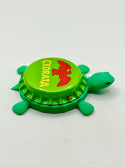Cedrata Sparkling Soda - Bottle Cap Magnet Turtle (Copy) Shell Shocked Art