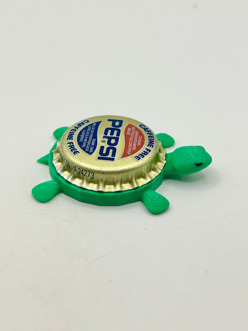 Pepsi (Caffeine Free) - Bottle Cap Magnet Turtle (Copy) Shell Shocked Art