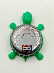 Pepsi (Silver, Small Logo) - Bottle Cap Magnet Turtle Shell Shocked Art