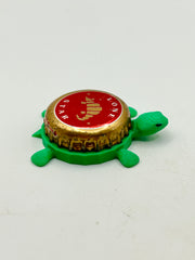Lone Star Beer (Armadillo) - Bottle Cap Magnet Turtle Shell Shocked Art