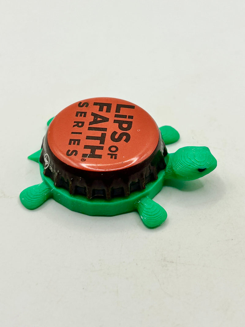 Lips of Faith (Lost Abbey Brewing) - Bottle Cap Magnet Turtle Shell Shocked Art