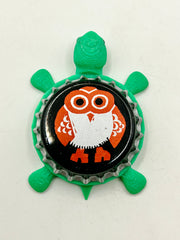 Hitachino Nest Beer - Bottle Cap Magnet Turtle Shell Shocked Art