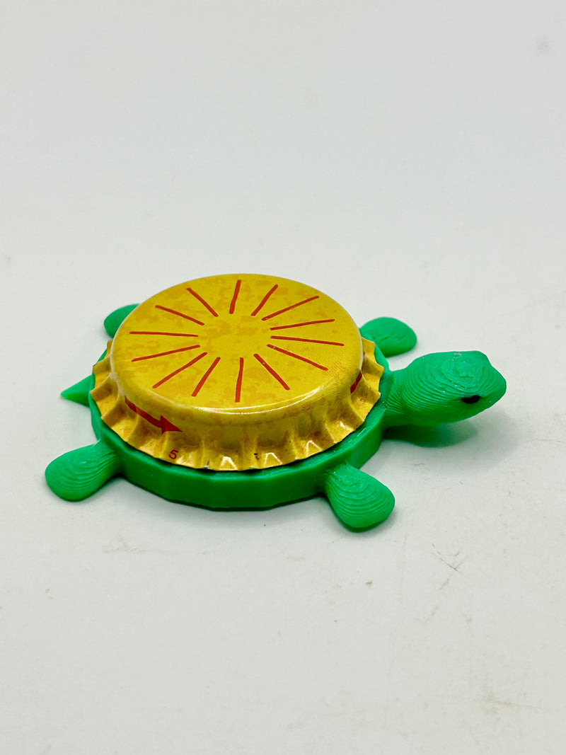 Berika Pear - Bottle Cap Magnet Turtle Shell Shocked Art