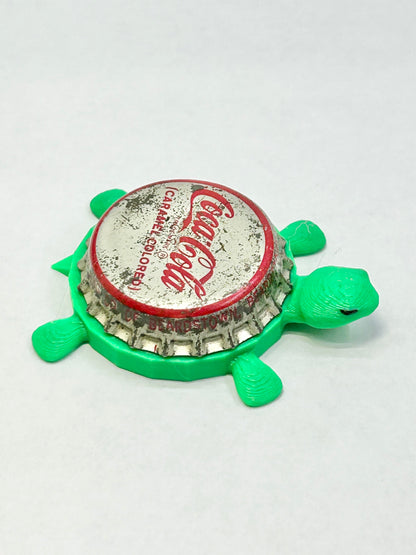 Coca Cola (Vintage) - Bottle Cap Magnet Turtle Shell Shocked Art