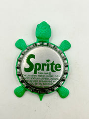 Sprite (Silver - Vintage) - Bottle Cap Magnet Turtle Shell Shocked Art