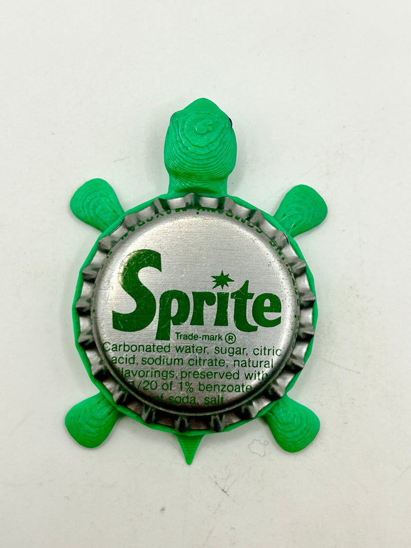 Sprite (Silver - Vintage) - Bottle Cap Magnet Turtle Shell Shocked Art