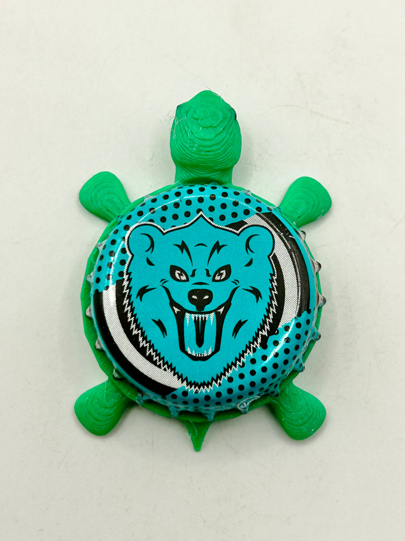 Blues Berry - Mira Brewing - Bottle Cap Magnet Turtle Shell Shocked Art