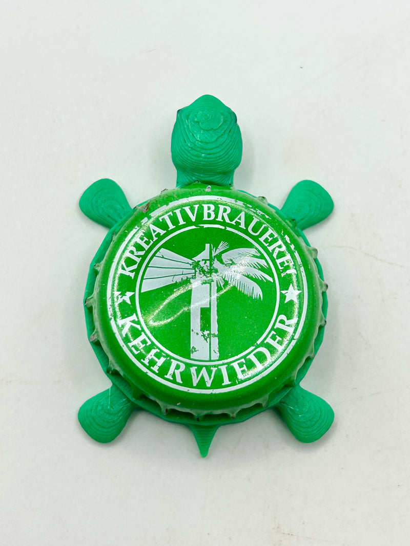 Kreativ Brauerei Kehrwieder (Germany) - Bottle Cap Magnet Turtle Shell Shocked Art