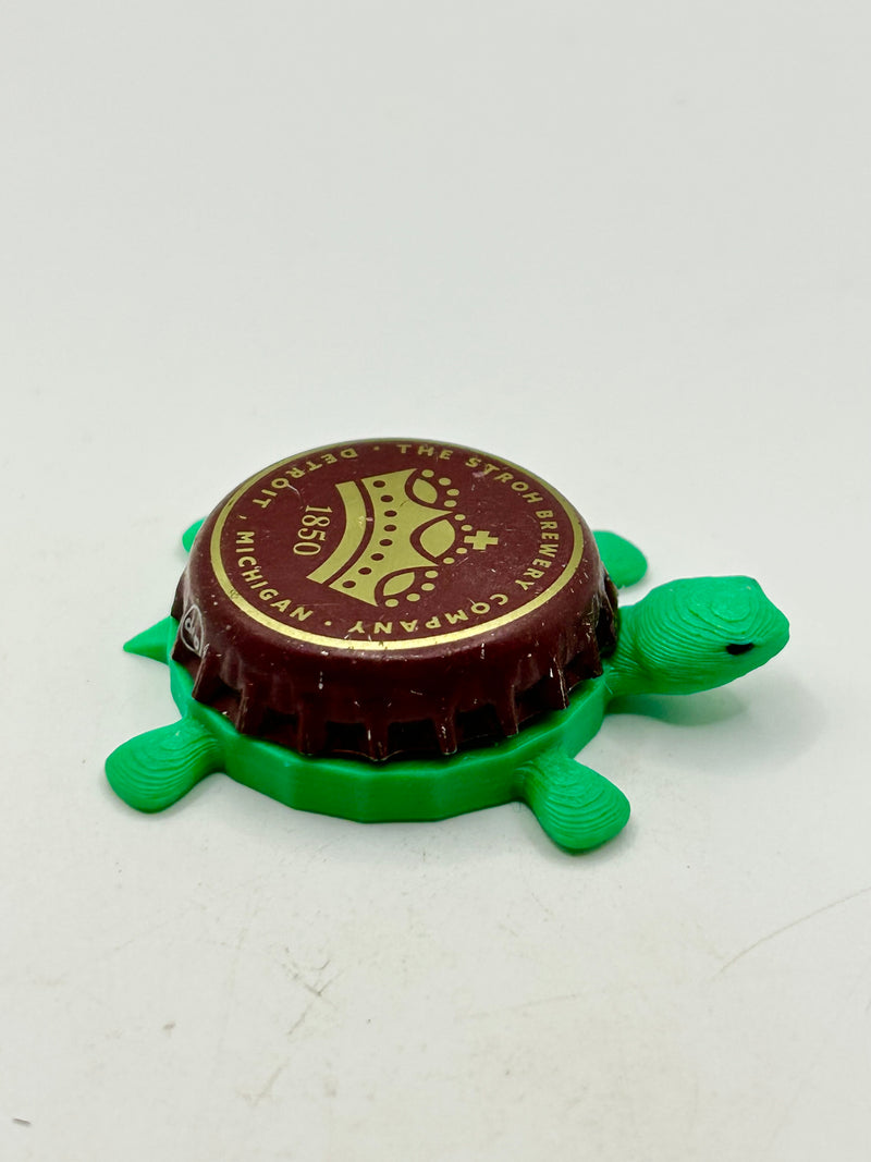 Stroh’s Beer - Bottle Cap Magnet Turtle (Copy) Shell Shocked Art