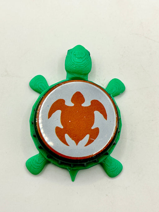 Sea Turtle Silhouette - Bottle Cap Magnet Turtle (Copy) Shell Shocked Art