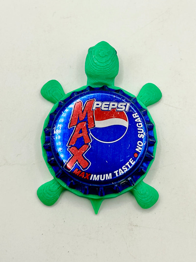 Pepsi Max - Bottle Cap Magnet Turtle Shell Shocked Art
