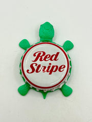 Red Stripe (Vintage) - Bottle Cap Magnet Turtle (Copy) Shell Shocked Art