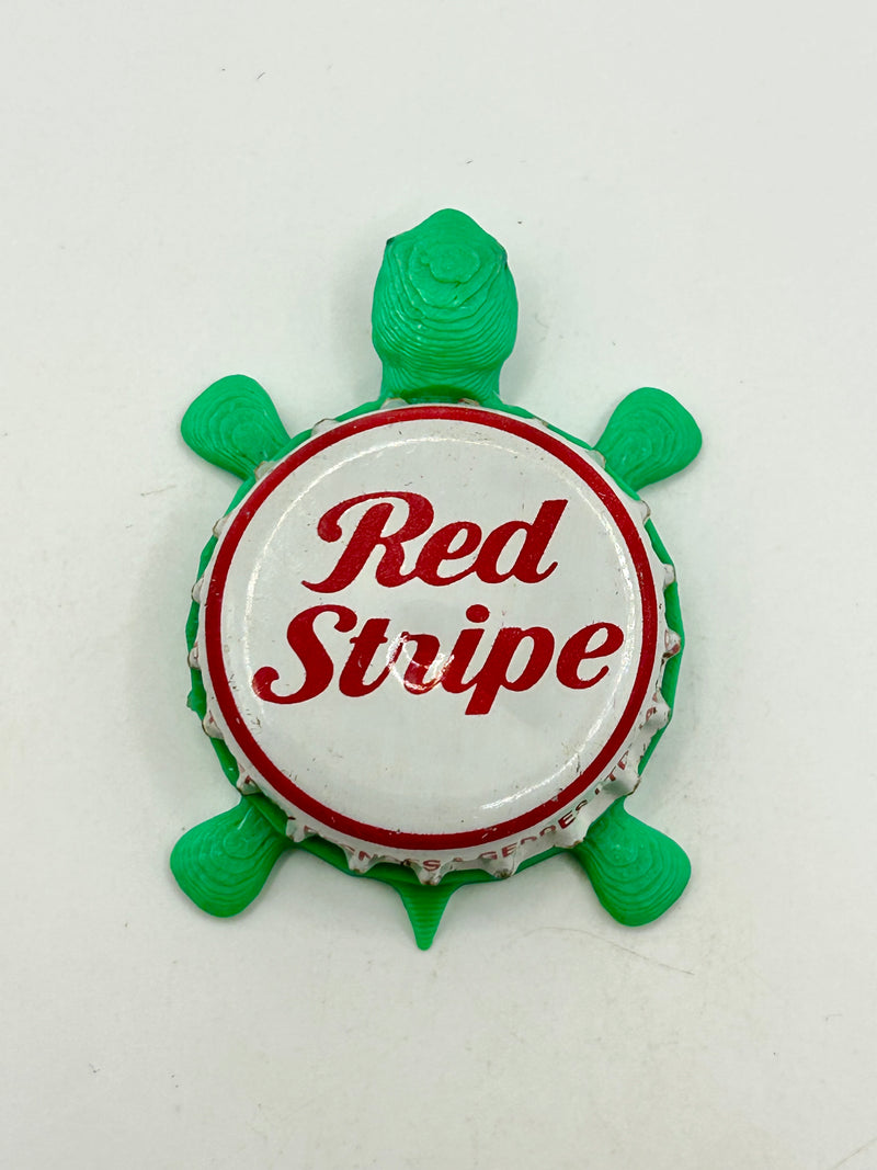 Red Stripe (Vintage) - Bottle Cap Magnet Turtle (Copy) Shell Shocked Art