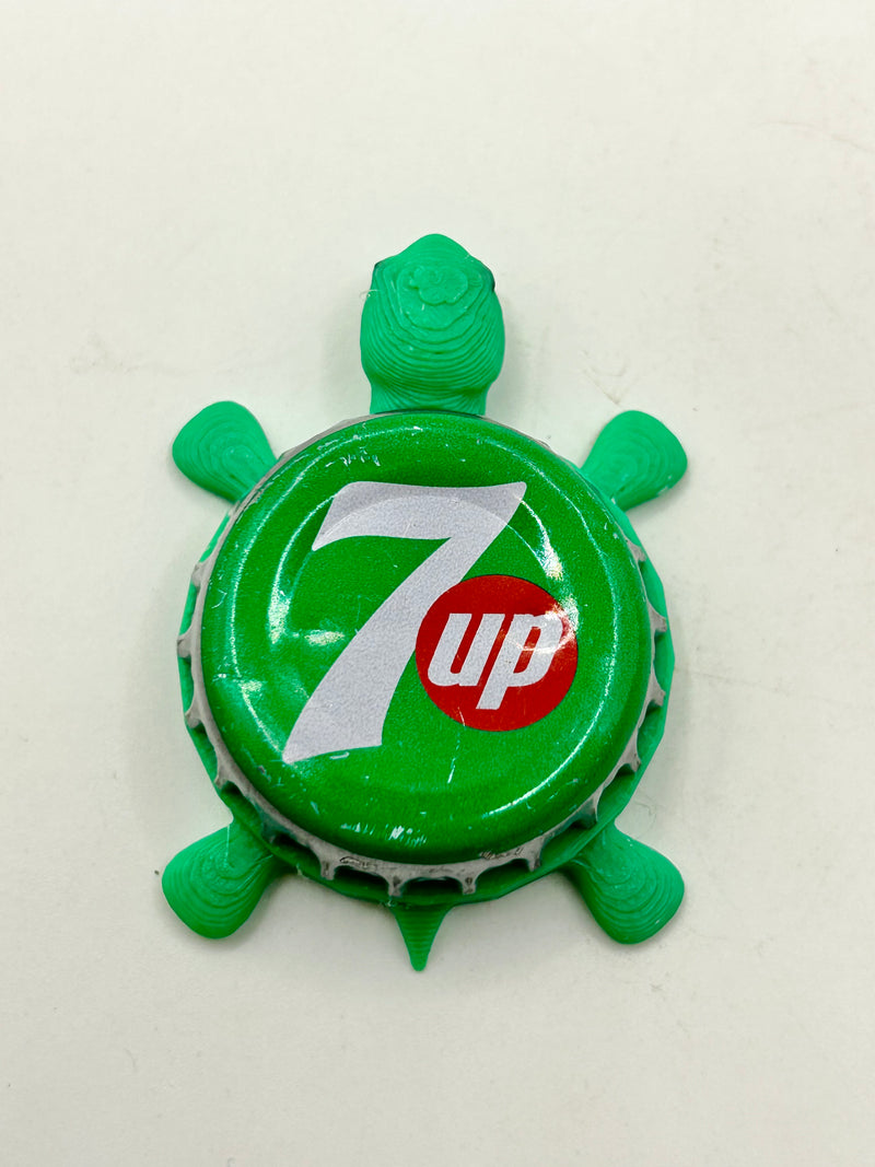 7 Up (International Variation 2) - Bottle Cap Magnet Turtle Shell Shocked Art