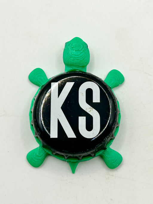 Karl Strauss Brewing (KS) - Bottle Cap Magnet Turtle (Copy) Shell Shocked Art