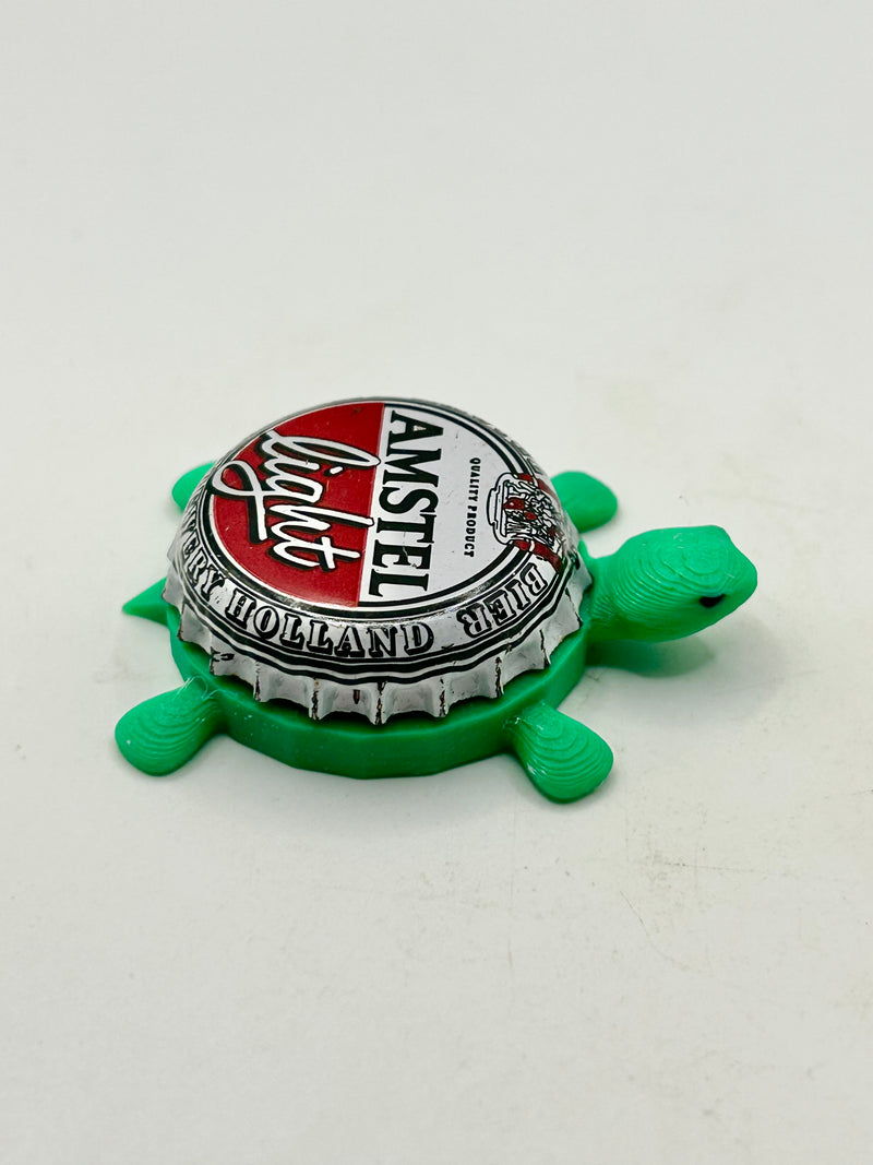 Amstel Beer - Bottle Cap Magnet Turtle (Copy) Shell Shocked Art