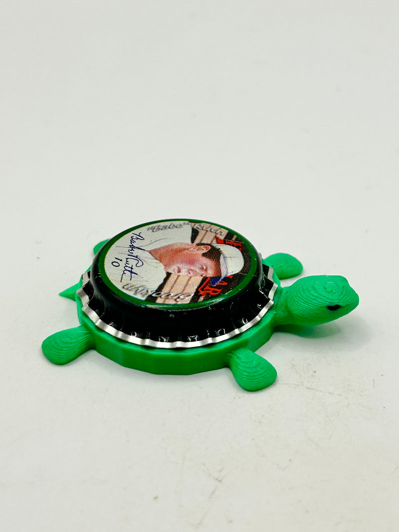 Babe Ruth, Helmar Brewing Big League Brew - Bottle Cap Magnet Turtle (Copy) Shell Shocked Art