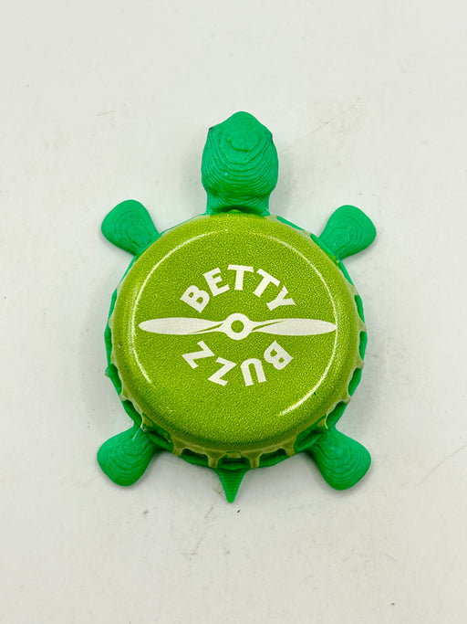 Betty Buzz Sparkling Margarita - Bottle Cap Magnet Turtle Shell Shocked Art