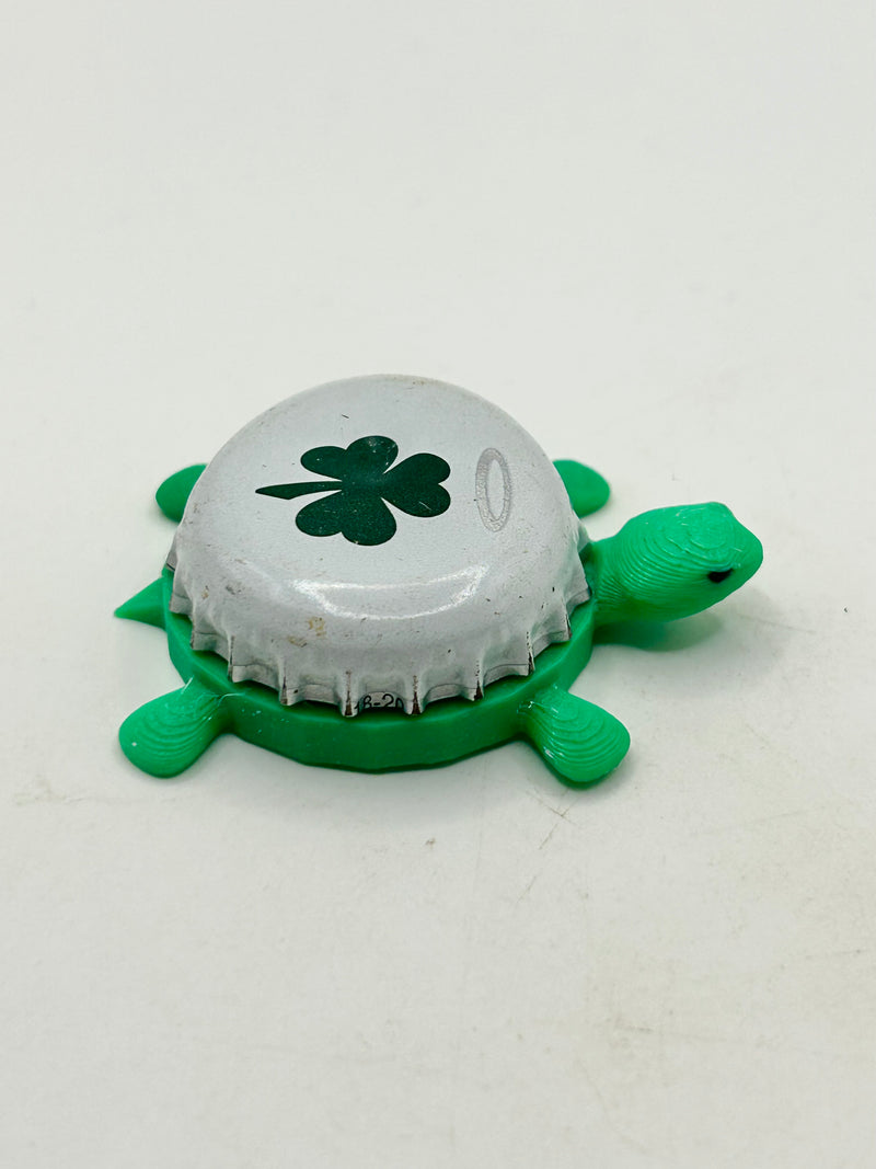 Finnegans Irish Amber (Summit Brewing) - Bottle Cap Magnet Turtle Shell Shocked Art