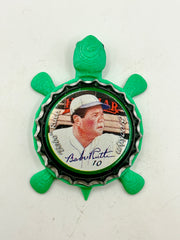 Babe Ruth, Helmar Brewing Big League Brew - Bottle Cap Magnet Turtle (Copy) Shell Shocked Art