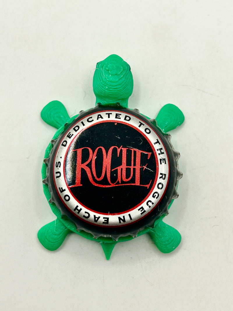 Rogue (Rare, Vintage) - Bottle Cap Magnet Turtle (Copy) Shell Shocked Art