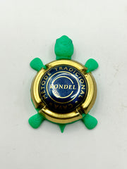 Rondel Cava (Blue, Grapes) - Bottle Cap Magnet Turtle (Copy) Shell Shocked Art