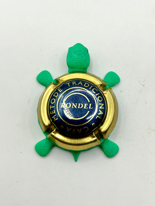 Rondel Cava (Blue, Grapes) - Bottle Cap Magnet Turtle (Copy) Shell Shocked Art
