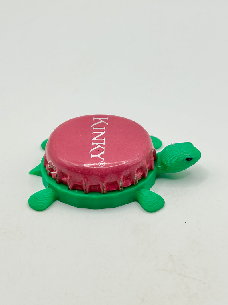 Kinky Liqueur/Cocktail (Pink) - Bottle Cap Magnet Turtle Shell Shocked Art
