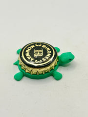 Ringnes 3 (Norway) - Bottle Cap Magnet Turtle Shell Shocked Art