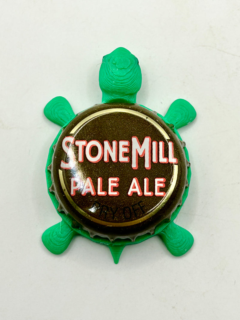 Stone Mill Pale Ale (Green Valley Brewing) - Bottle Cap Magnet Turtle Shell Shocked Art
