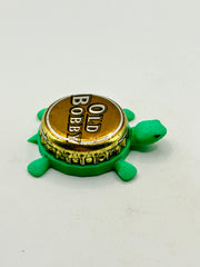 Old Bobby (Russian Beer) - Bottle Cap Magnet Turtle Shell Shocked Art