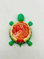 Schlenkerla Beer (Red and Beige) - Bottle Cap Magnet Turtle Shell Shocked Art