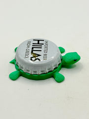 Hillas (Macedonian Thrace Brewing) - Bottle Cap Magnet Turtle Shell Shocked Art