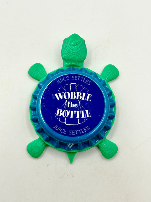 Wobble the Bottle - Bottle Cap Magnet Turtle Shell Shocked Art