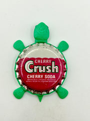 Crush Cherry Soda (Vintage 2) - Bottle Cap Magnet Turtle Shell Shocked Art