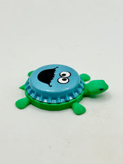 Cookie Monster - Bottle Cap Magnet Turtle Shell Shocked Art