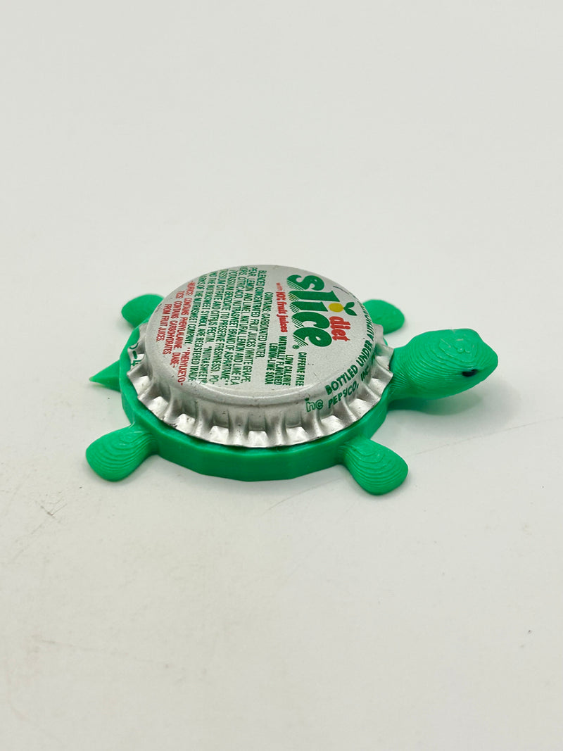 Diet Slice Drink - Bottle Cap Magnet Turtle (Copy) Shell Shocked Art