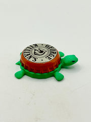 George Kilian’s (Vintage, Orange Trim) - Bottle Cap Magnet Turtle Shell Shocked Art