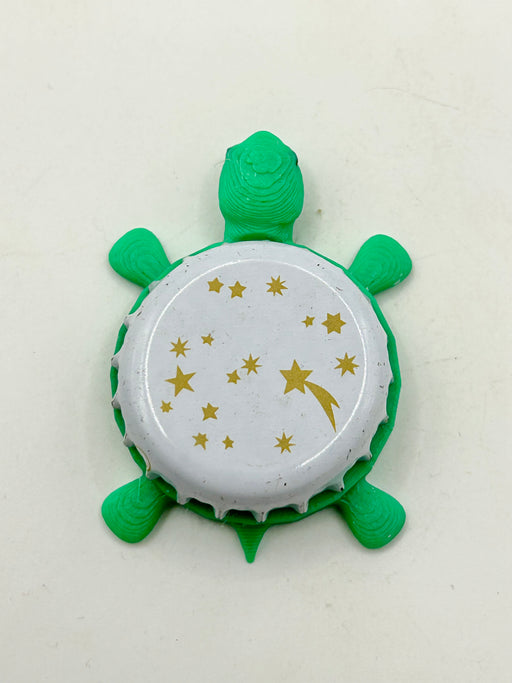 Heidelberger Weihnachtsbier (Stars) - Bottle Cap Magnet Turtle (Copy) Shell Shocked Art