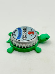 Beck’s Oktoberfest Beer (Blue, Pry Off) - Bottle Cap Magnet Turtle Shell Shocked Art
