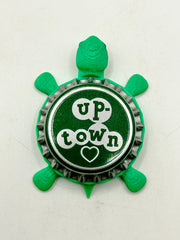 Up-Town Soda (Vintage) - Bottle Cap Magnet Turtle Shell Shocked Art