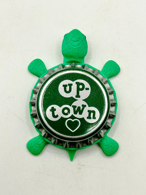 Up-Town Soda (Vintage) - Bottle Cap Magnet Turtle Shell Shocked Art