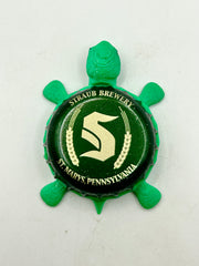 Straub Brewing (Green) - Bottle Cap Magnet Turtle (Copy) Shell Shocked Art