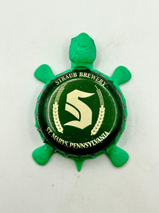 Straub Brewing (Green) - Bottle Cap Magnet Turtle (Copy) Shell Shocked Art
