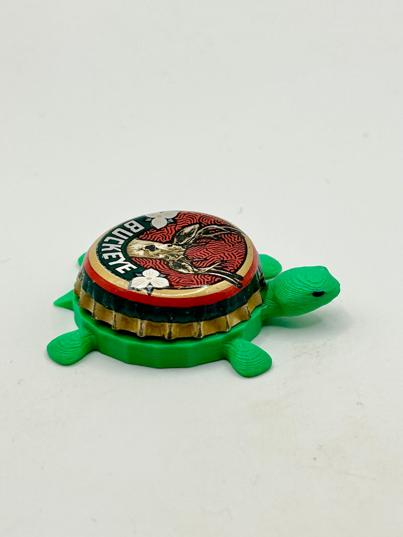 Buckeye Beer (Vintage) - Bottle Cap Magnet Turtle Shell Shocked Art