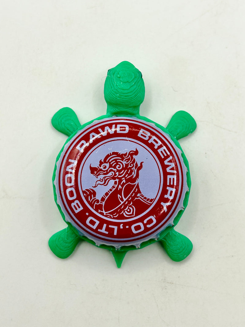 Boon Rawd Brewery - Bottle Cap Magnet Turtle (Copy) Shell Shocked Art