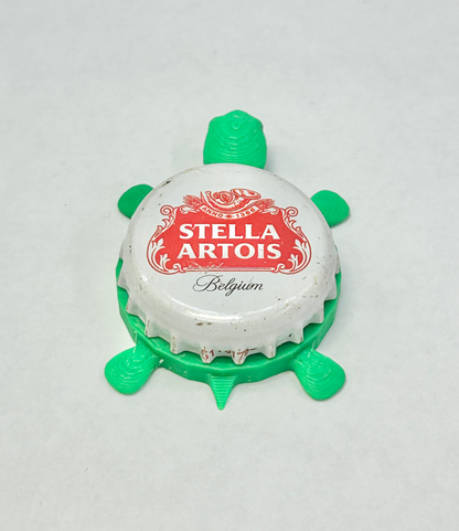 Stella Artois (Red) - Bottle Cap Magnet Turtle Shell Shocked Art