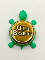 Old Bobby (Russian Beer) - Bottle Cap Magnet Turtle Shell Shocked Art